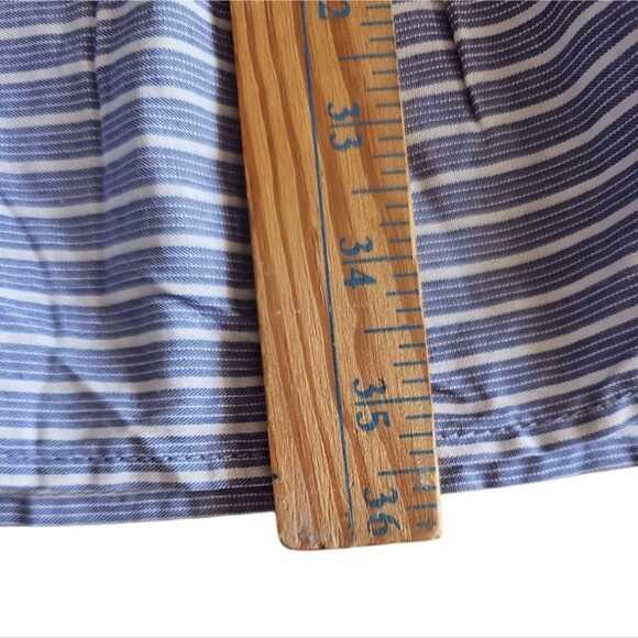 NWT Striped Tiered Maxi Skirt Sz XXL Navy White Boho Coastal Cottagecore - Picture 11 of 13